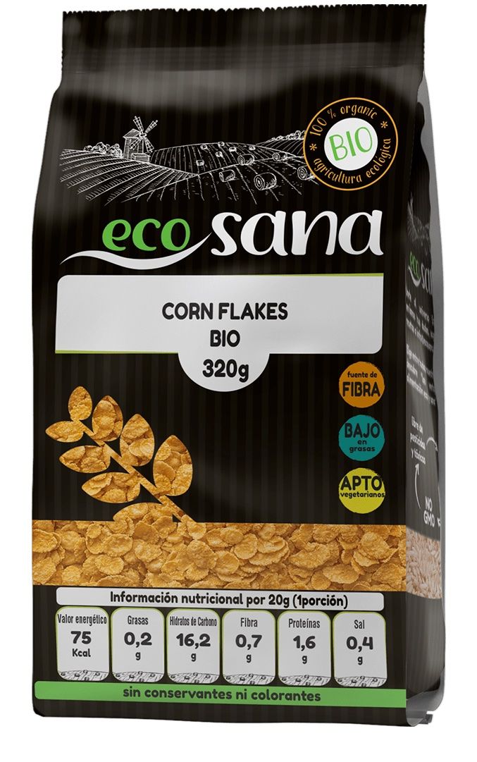 Corn Flakes Bio · Ecosana · 320 gramos