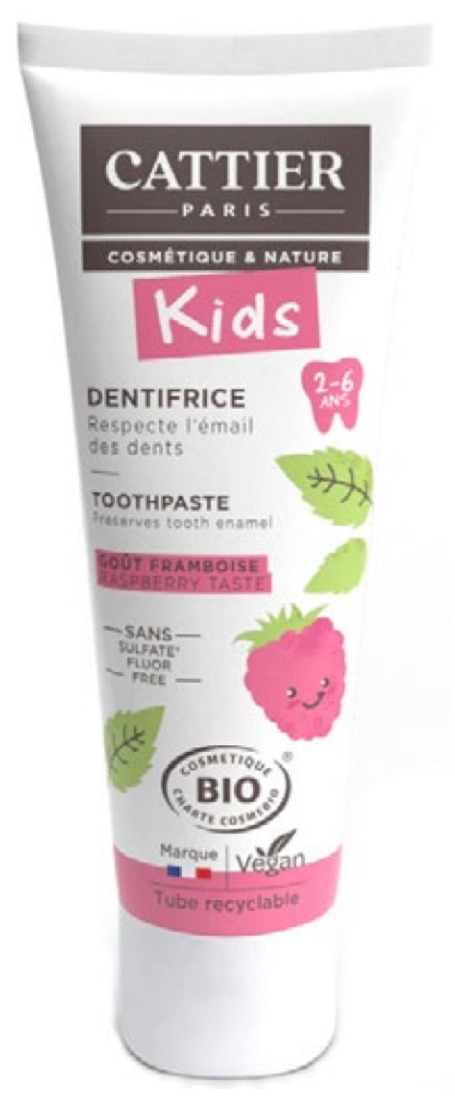 Dentífrico Para Niños 2-6 Años · Cattier · 50 ml
