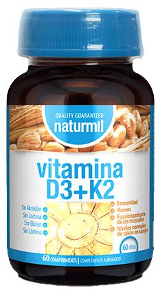 Vitamina D3 + K2 · Naturmil · 60 comprimidos