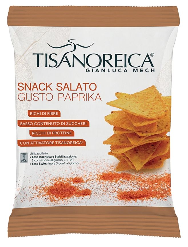 Snack Salado Sabor Paprika · Tisanoreica · 25 gramos
