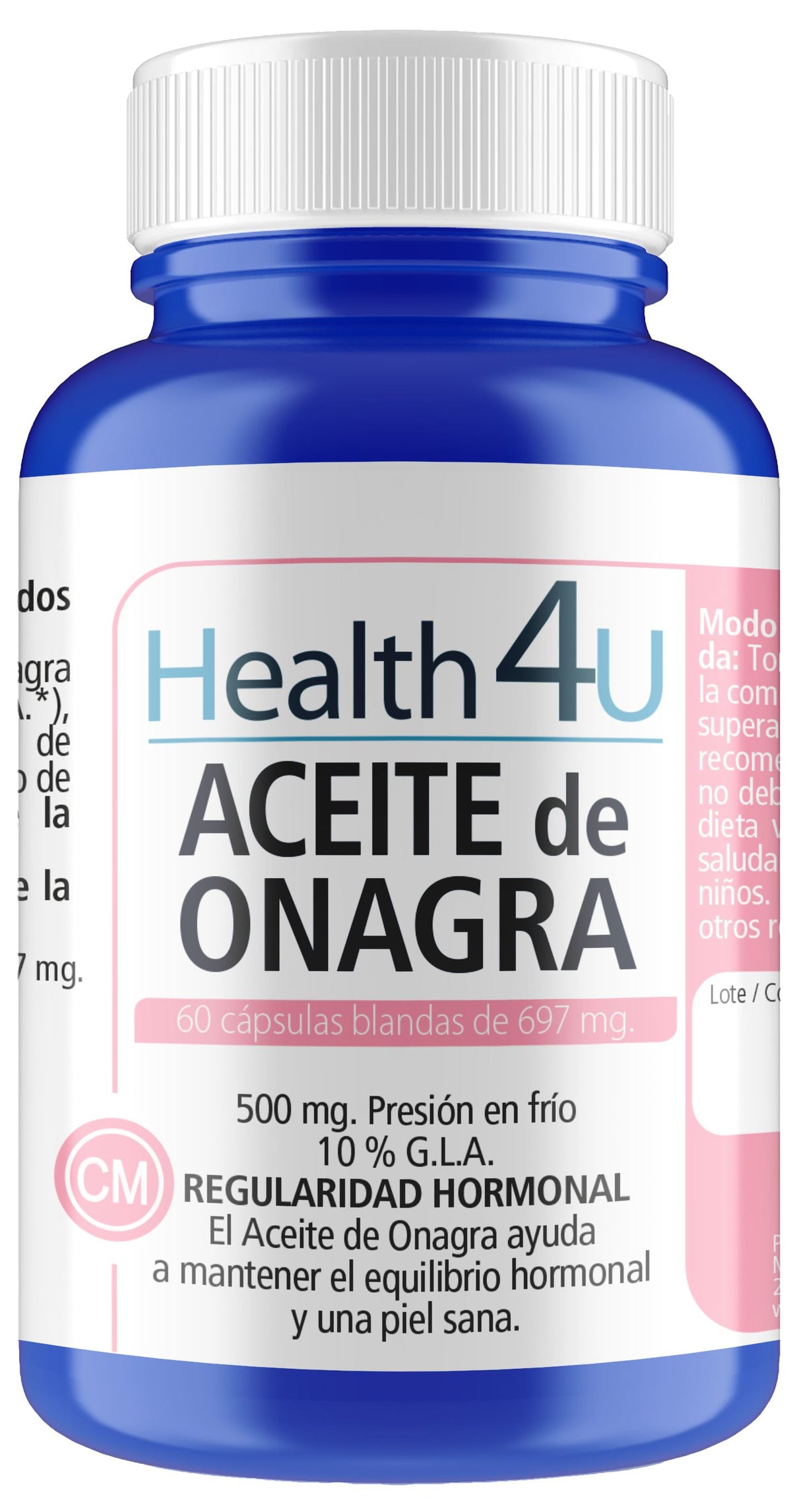 Aceite de Onagra · Health4U · 60 cápsulas