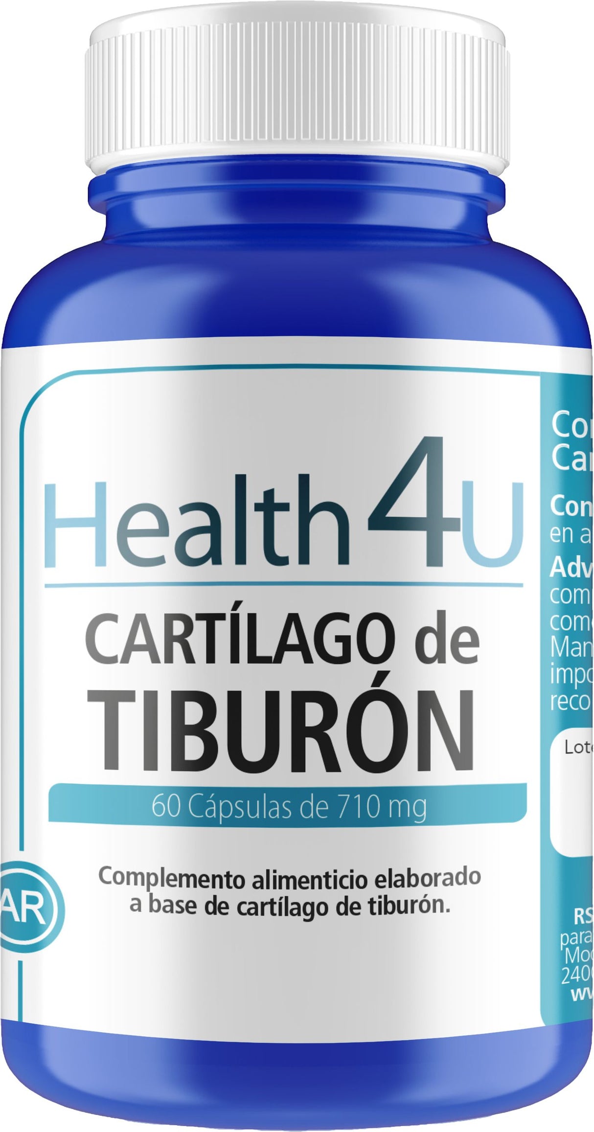 Cartílago de Tiburón · Health4U · 60 cápsulas