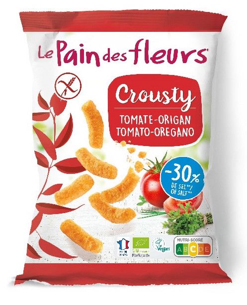 Ganchito Crousty de Tomate y Orégano · Le Pain des Fleurs · 75 gramos