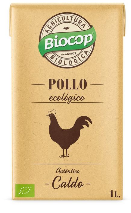 Caldo Auténtico de Pollo · Biocop · 1 litro
