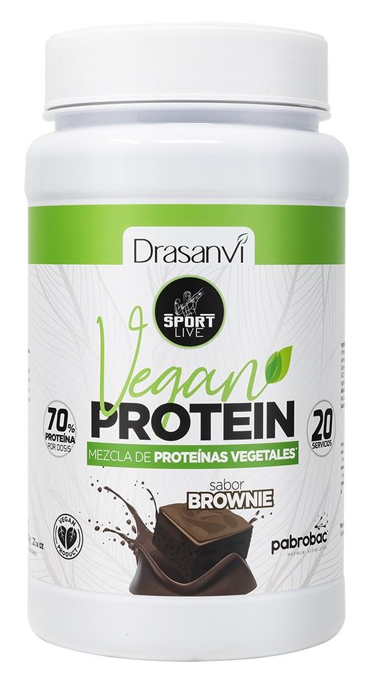 Proteína Vegetal Chocolate Brownie - Sport Live · Drasanvi · 600 gramos