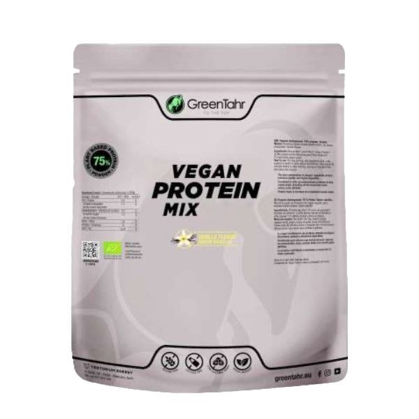 Proteína Vegana Mix Eco 78% - Sabor Vainilla · Green Tahr · 750 gramos
