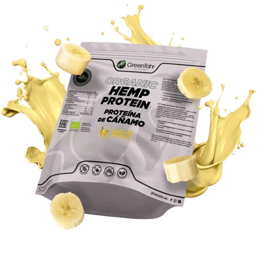 Proteína de Cáñamo Eco - Sabor Banana · Green Tahr · 750 gramos