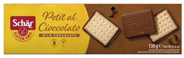 Galletas con Chocolate con Leche Sin Gluten · Schär · 130 gramos