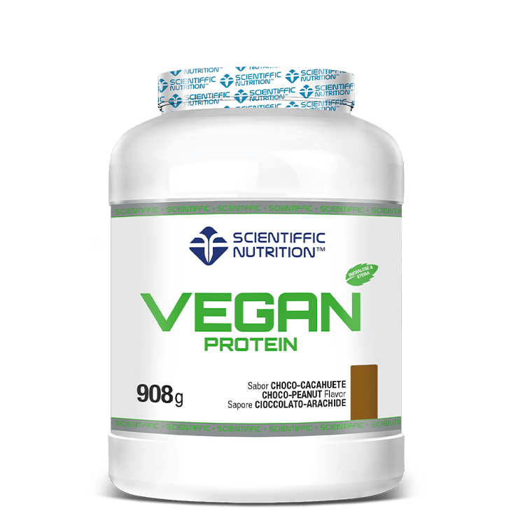 Vegan Protein: Sabor Choco-Cacahuete · Scientiffic Nutrition · 908 gramos