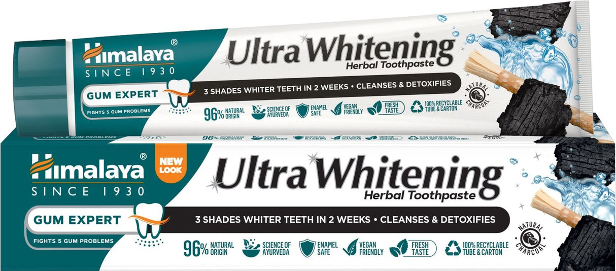 Pasta Dentífrica Ultra Blanqueadora de Carbón · Himalaya · 75 ml