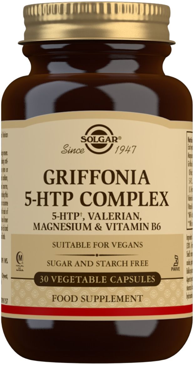 Griffonia 5-HTP Complex · Solgar · 30 cápsulas