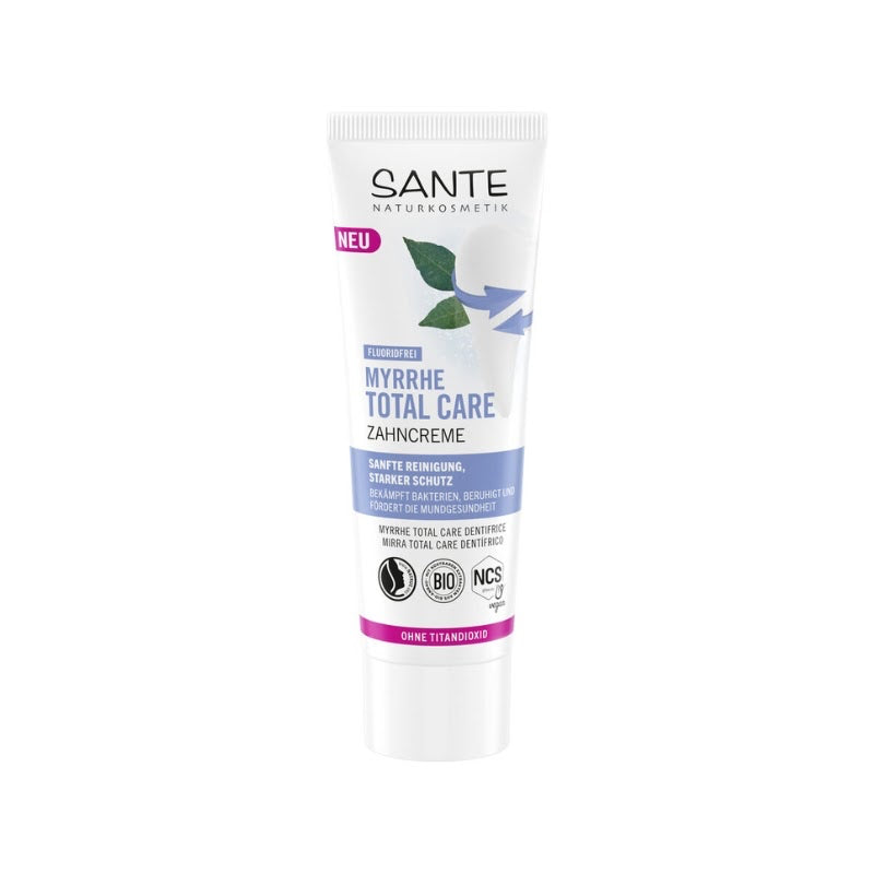 Dentífrico Total Care de Mirra Sin Flúor · Sante · 75 ml