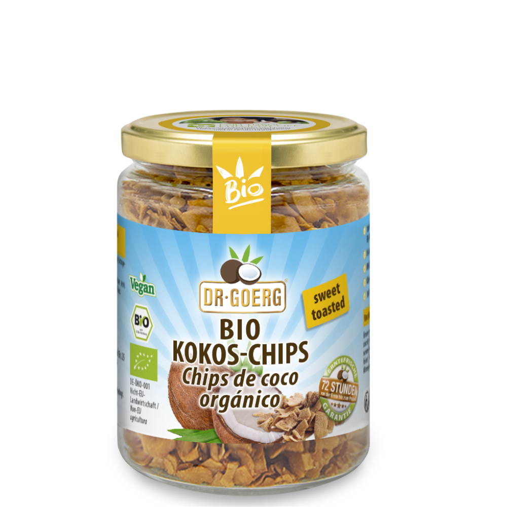 Chips de Coco Orgánico · Dr. Goerg · 160 gramos