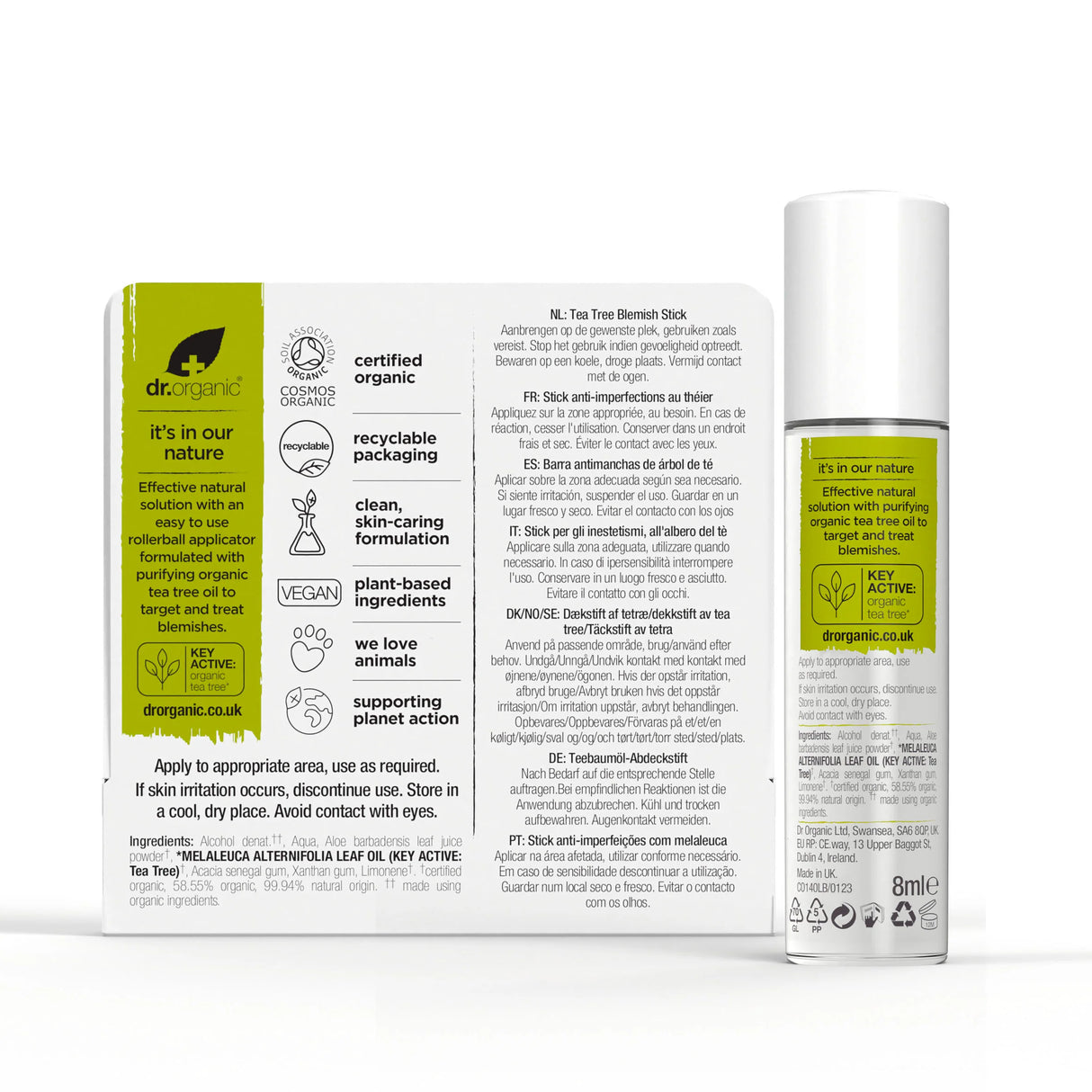 Barra para Granos Árbol de Te · Dr Organic · 8 ml