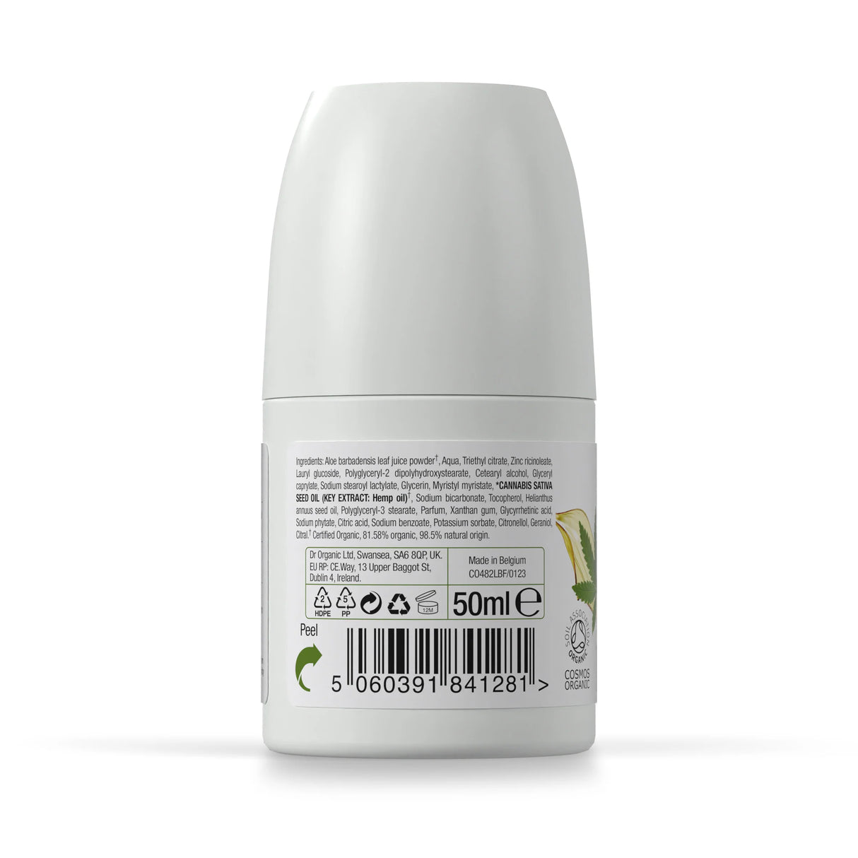 Desodorante Aceite de Cañamo · Dr Organic · 50 ml