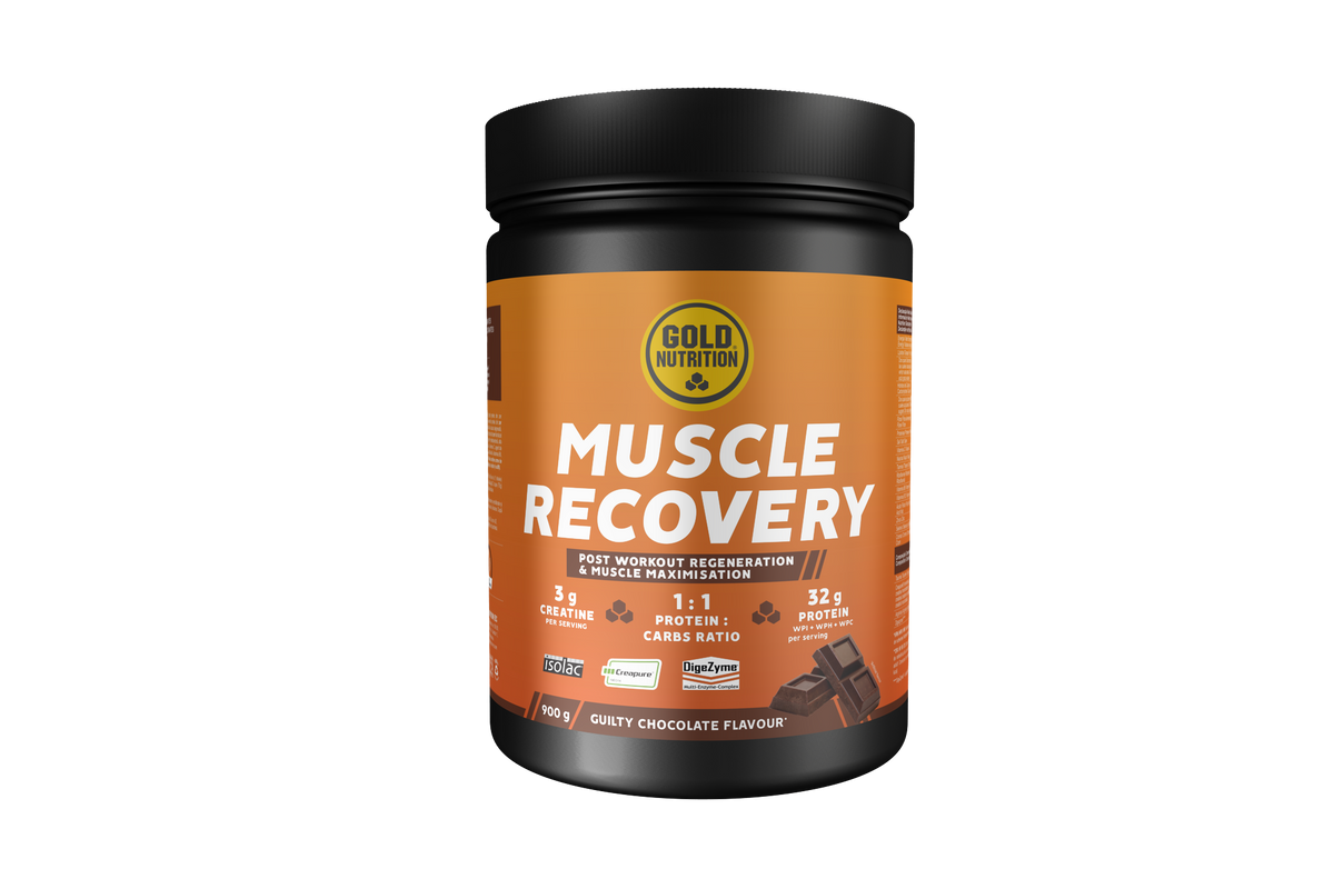Muscle Recovery Chocolate · Gold Nutrition · 900 gramos