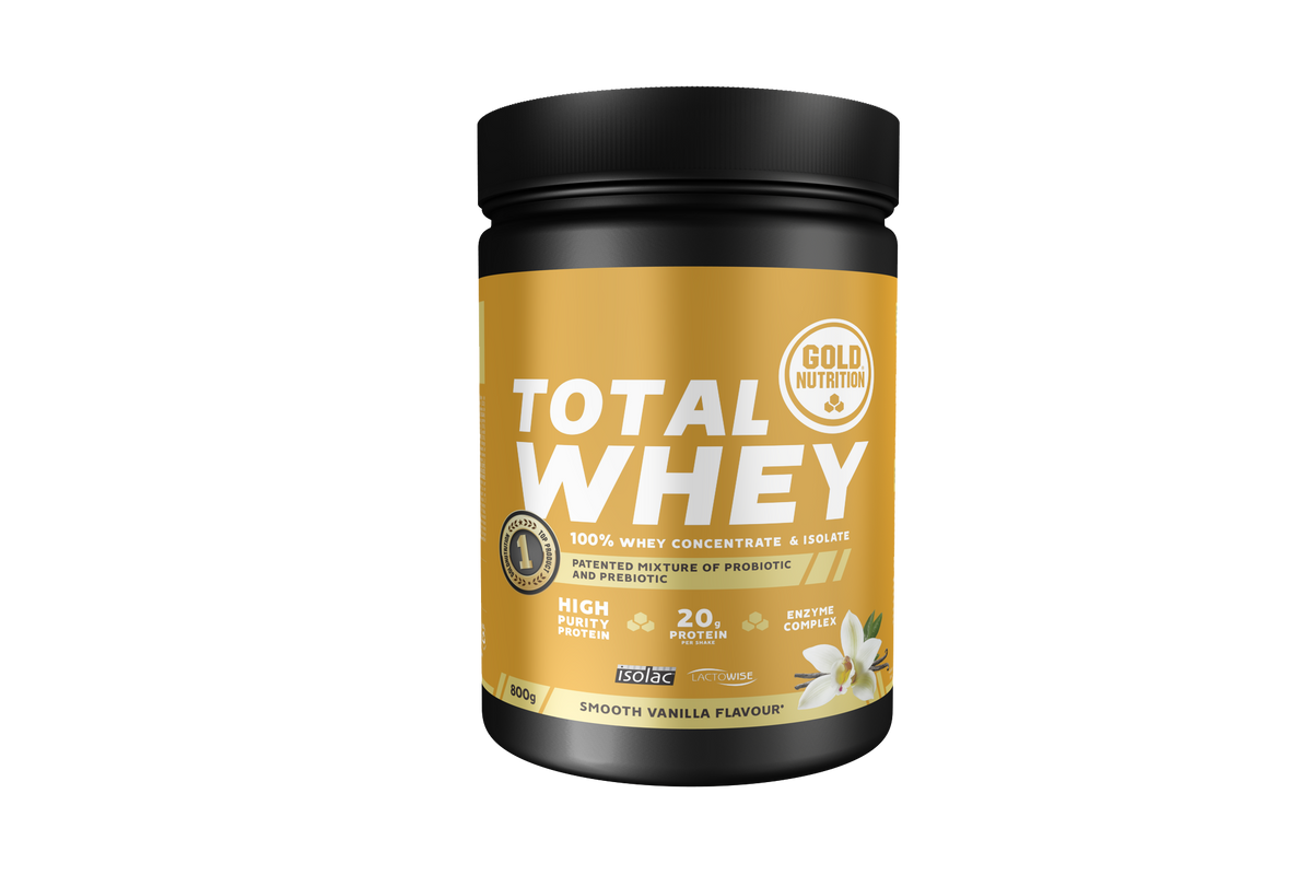 Total Whey Vainilla · Gold Nutrition · 800 gramos