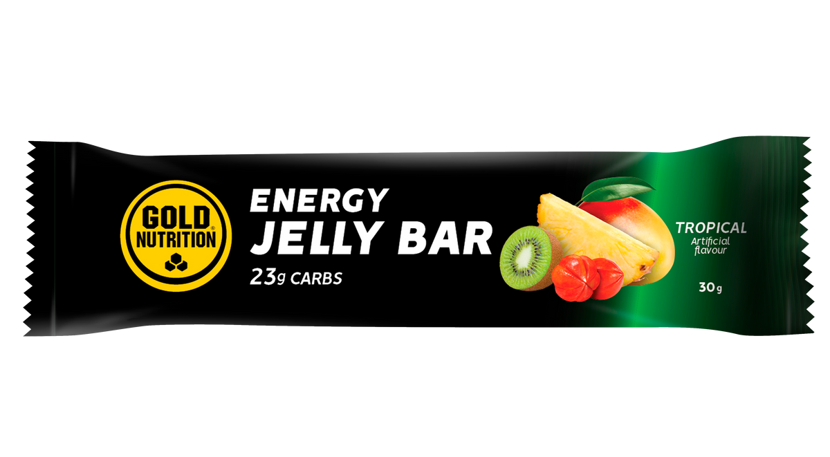 Jelly Bar Tropical · Gold Nutrition · 30 gramos