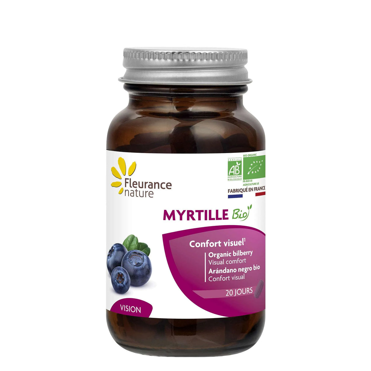 Arándano Negro Bio · Fleurance Nature · 60 comprimidos