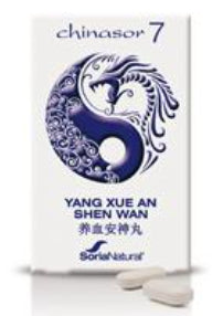 Chinasor 7 YANG XUE AN SHEN WAN · Soria Natural · 30 comprimidos