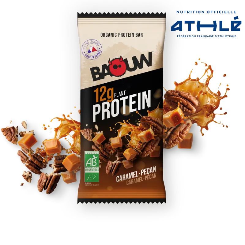 Barrita de Proteína Caramelo Nueces Pecanas Baouw