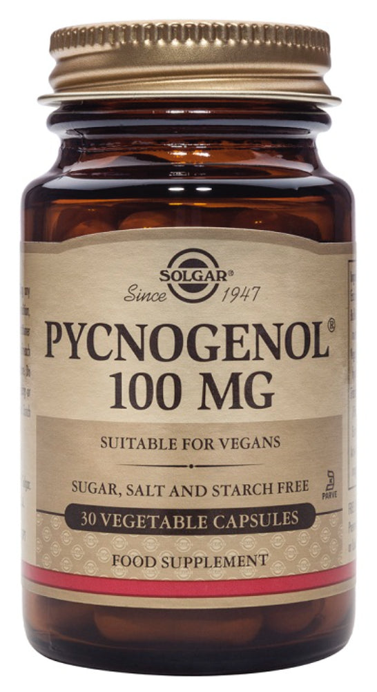 Pycnogenol 100 mg · Solgar · 30 cápsulas