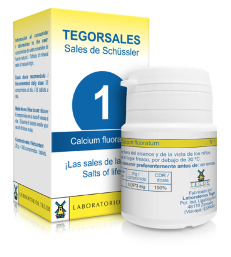 Tegorsales nº1 Calcium fluoratum · Tegor · 20 gramos