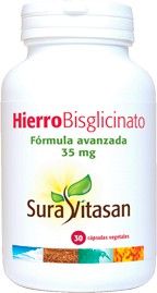 Hierro Bisglicinato 35 mg · Sura Vitasan · 30 cápsulas