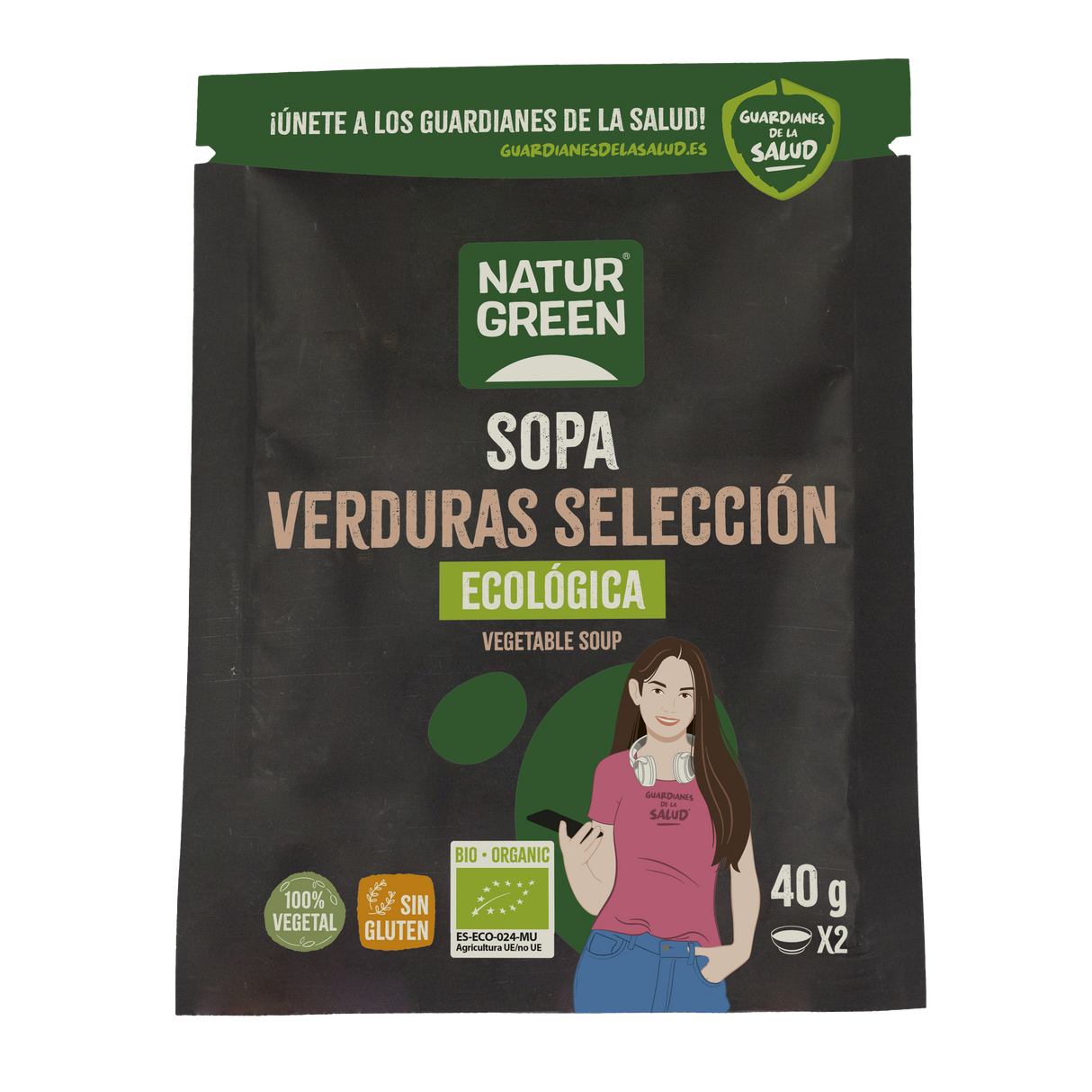 Sopa Verduras Selección Eco · Naturgreen · 40 gramos