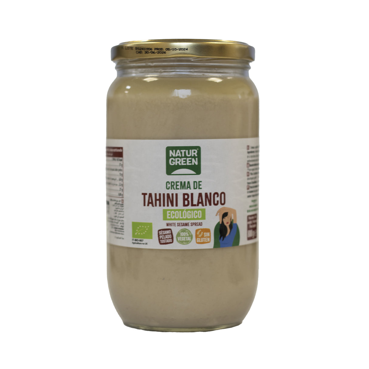 Crema de Tahini Blanco · Naturgreen · 800 gramos