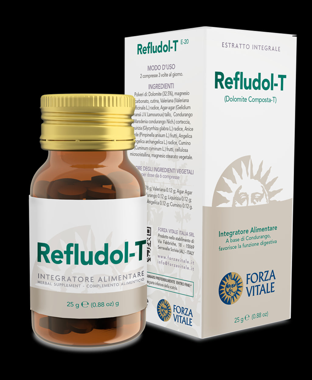 Refludol-T · Forza Vitale · 25 gramos