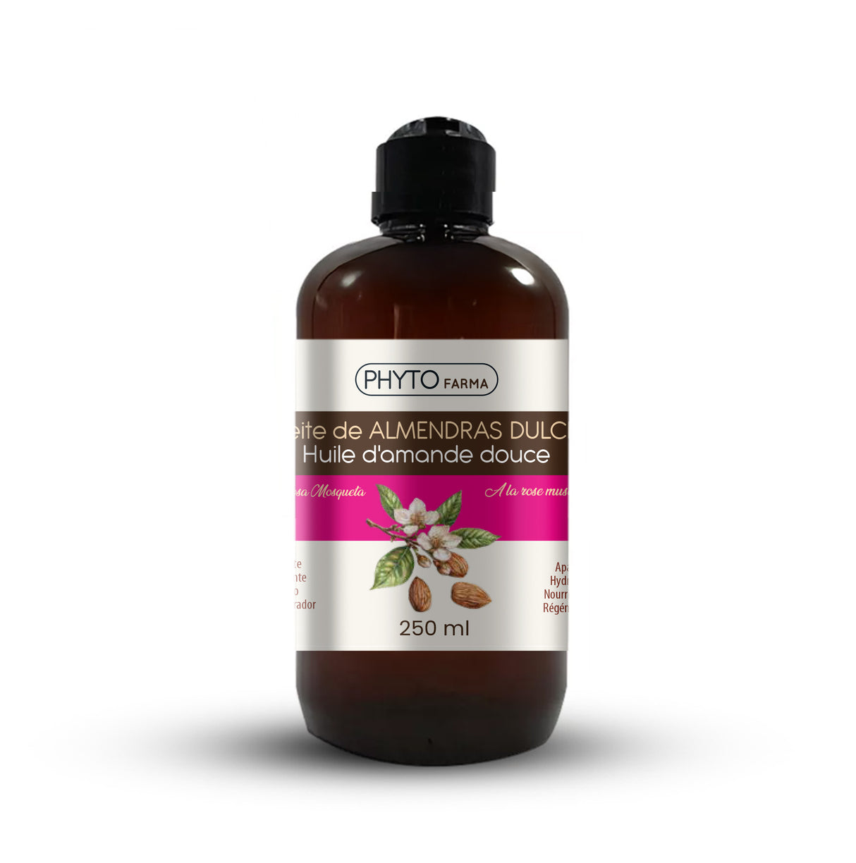 Aceite de Almendras con Rosa Mosqueta · Phytofarma · 250 ml