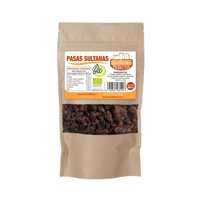 Pasas Sultanas Bio · Guillermo · 350 gramos