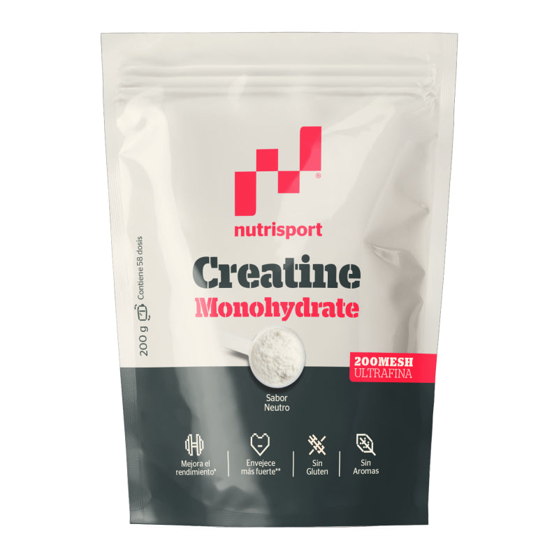 Creatina Monohidrato 200 Mesh Neutro · Nutrisport · 200 gramos