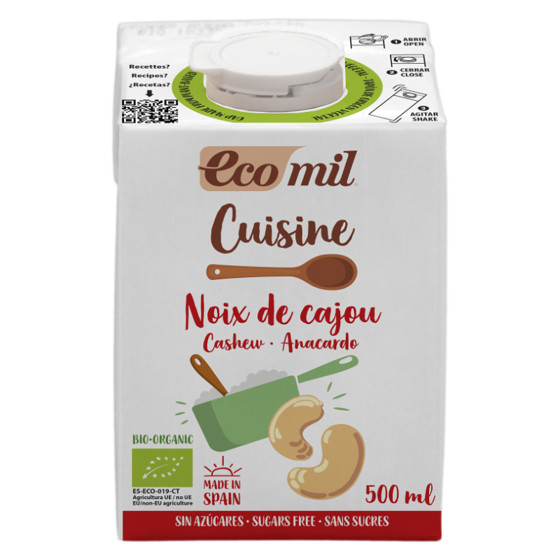 Crema para Cocinar - Cuisine Anacardo Bio · Ecomil · 500 ml
