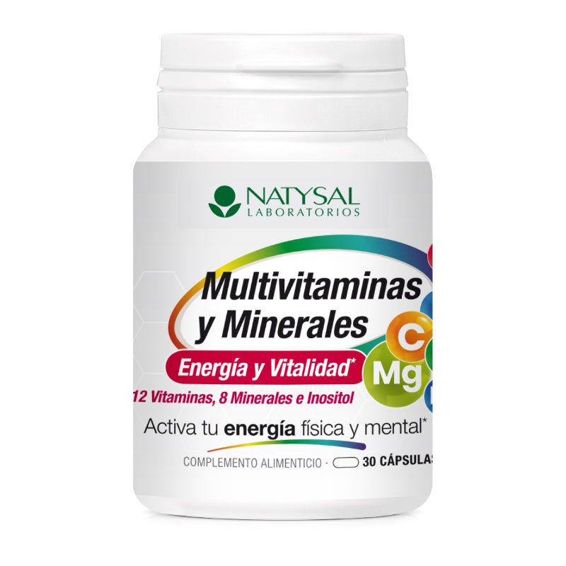 Multivitaminas y Minerales · Natysal · 30 cápsulas