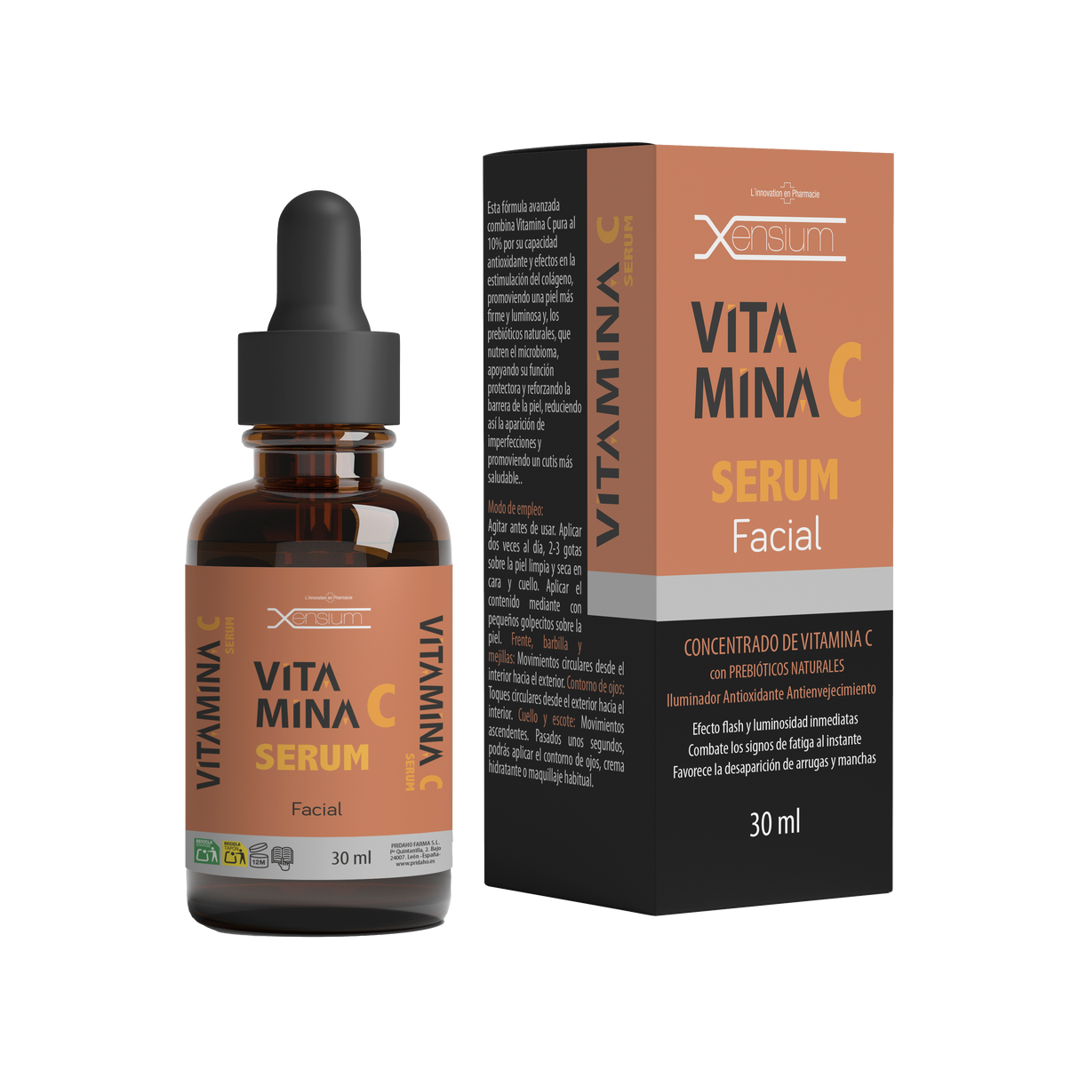 Serum Facial Vitamina C · Xensium · 30 ml