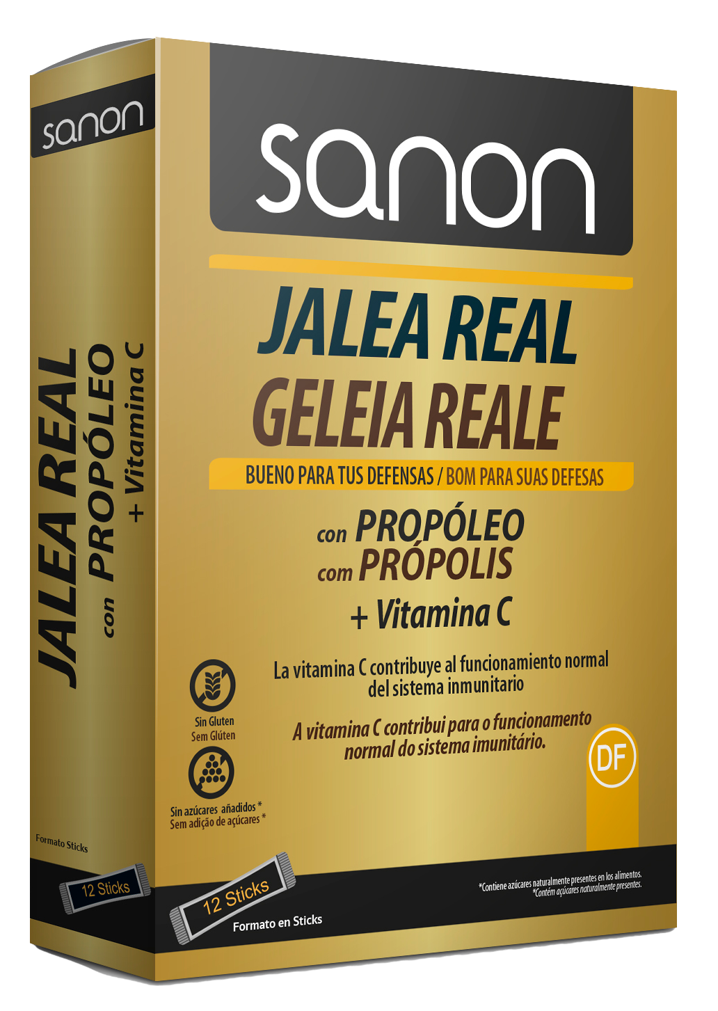 Zero Jalea Real Propóleo y Vitamina C · Sanon · 12 sticks