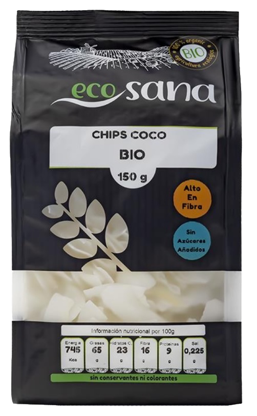 Chips de Coco Bio · Ecosana · 150 gramos