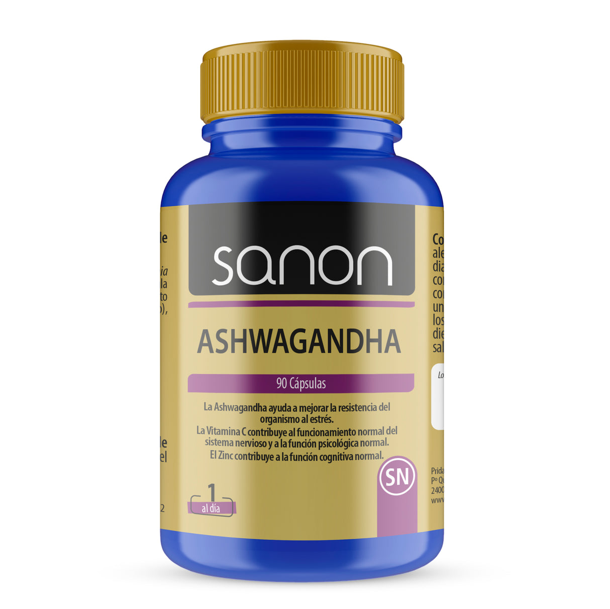 Ashwagandha · Sanon · 90 cápsulas