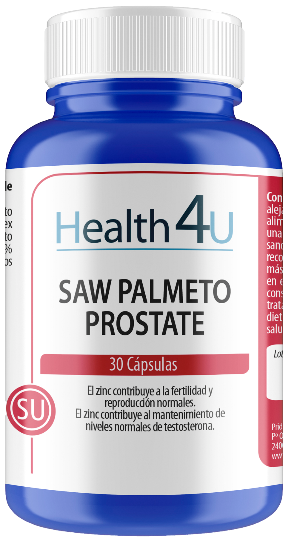 Saw Palmeto-Prostate · Health4U · 30 cápsulas