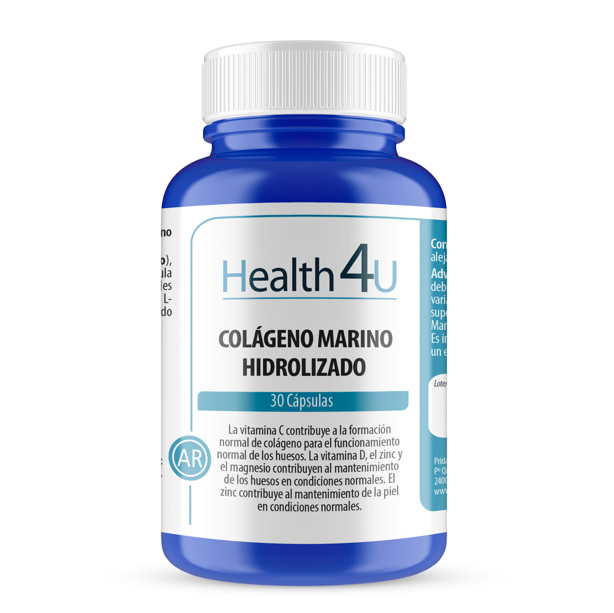 Colágeno Marino Hidrolizado · Health4U · 60 cápsulas