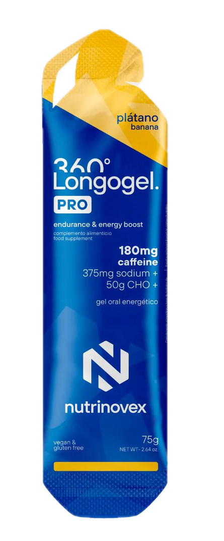 Longogel 360 Pro: Sabor Plátano · Nutrinovex · 75 gramos