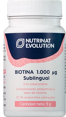 Biotina 1.000 mcg · Nutrinat Evolution · 30 comprimidos