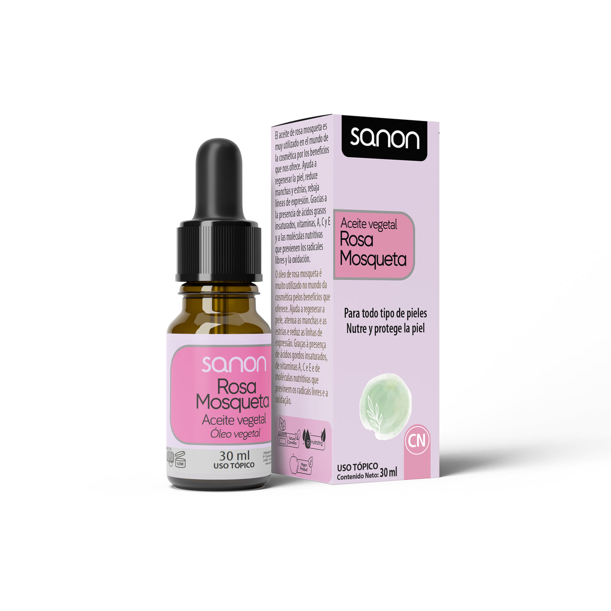 Aceite de Rosa Mosqueta · Sanon · 30 ml