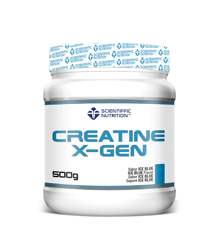 Creatina X-Gen: Sabor Ice Blue · Scientiffic Nutrition · 500 gramos