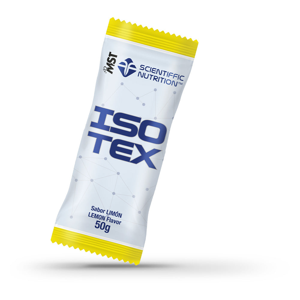 Isotex: Sabor Limón · Scientiffic Nutrition · 50 gramos