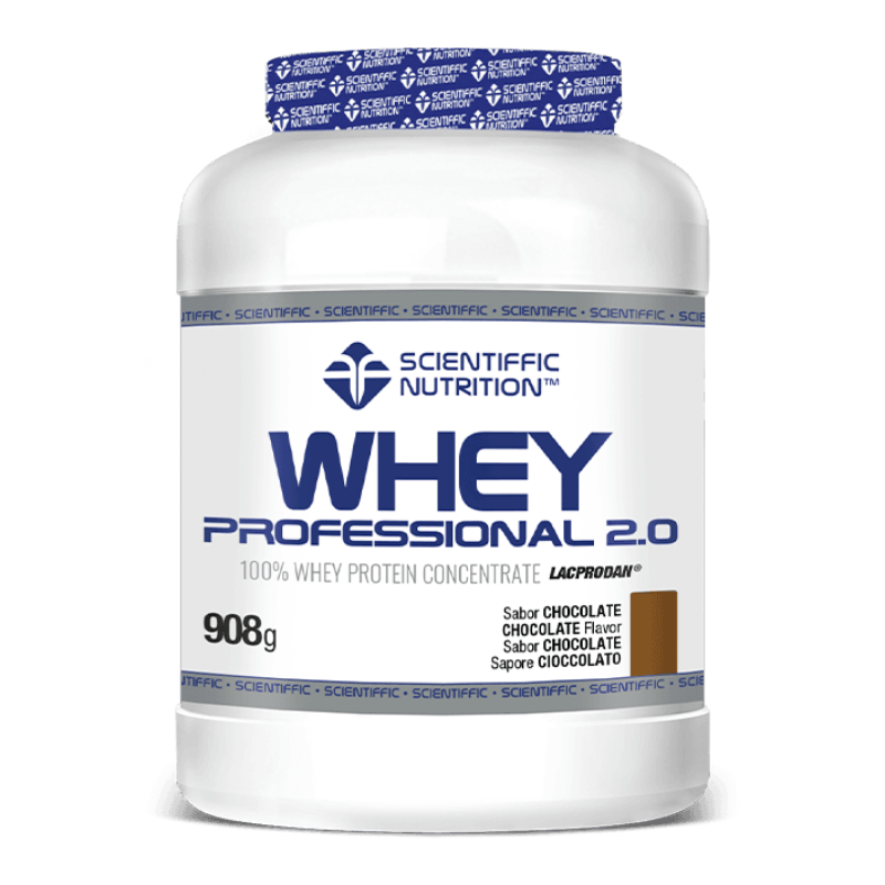 Whey Professional 2.0 Whey Protein: Sabor Chocolate · Scientiffic Nutrition · 908 gramos