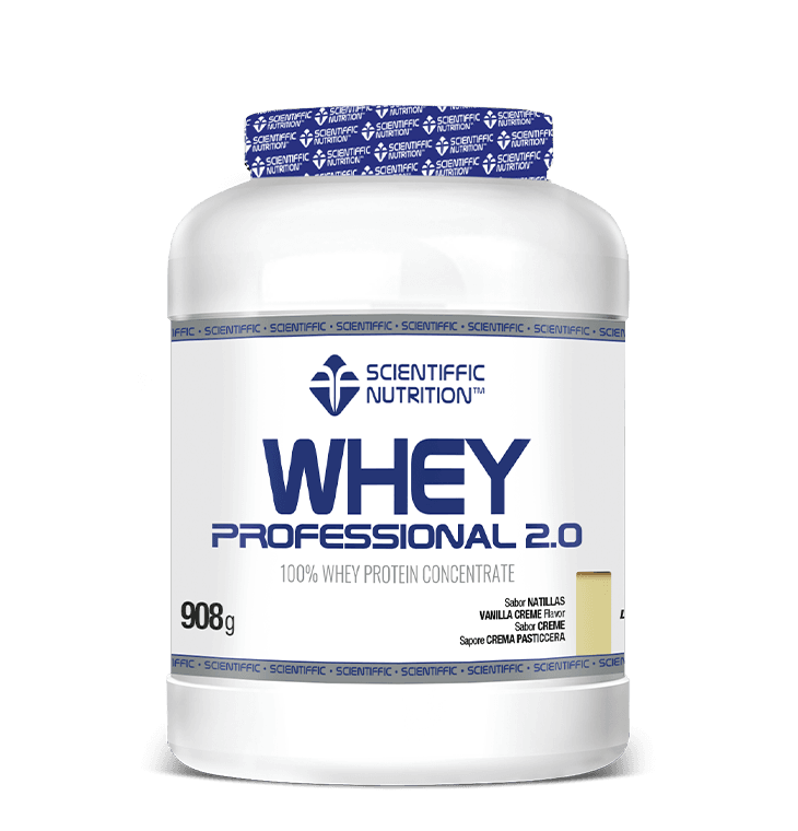 Whey Professional 2.0 Whey Protein: Sabor Natillas · Scientiffic Nutrition · 908 gramos