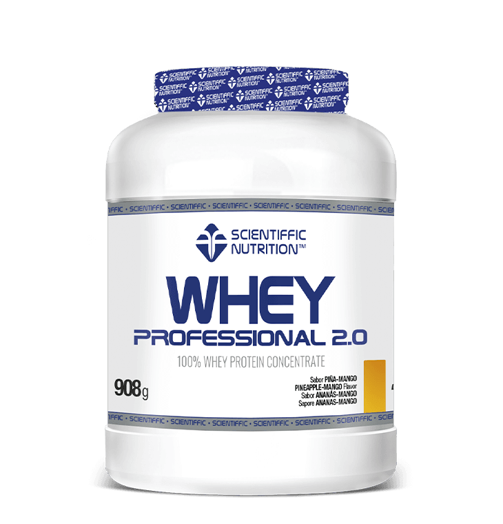 Whey Professional 2.0 Whey Protein: Sabor Piña-Mango · Scientiffic Nutrition · 908 gramos